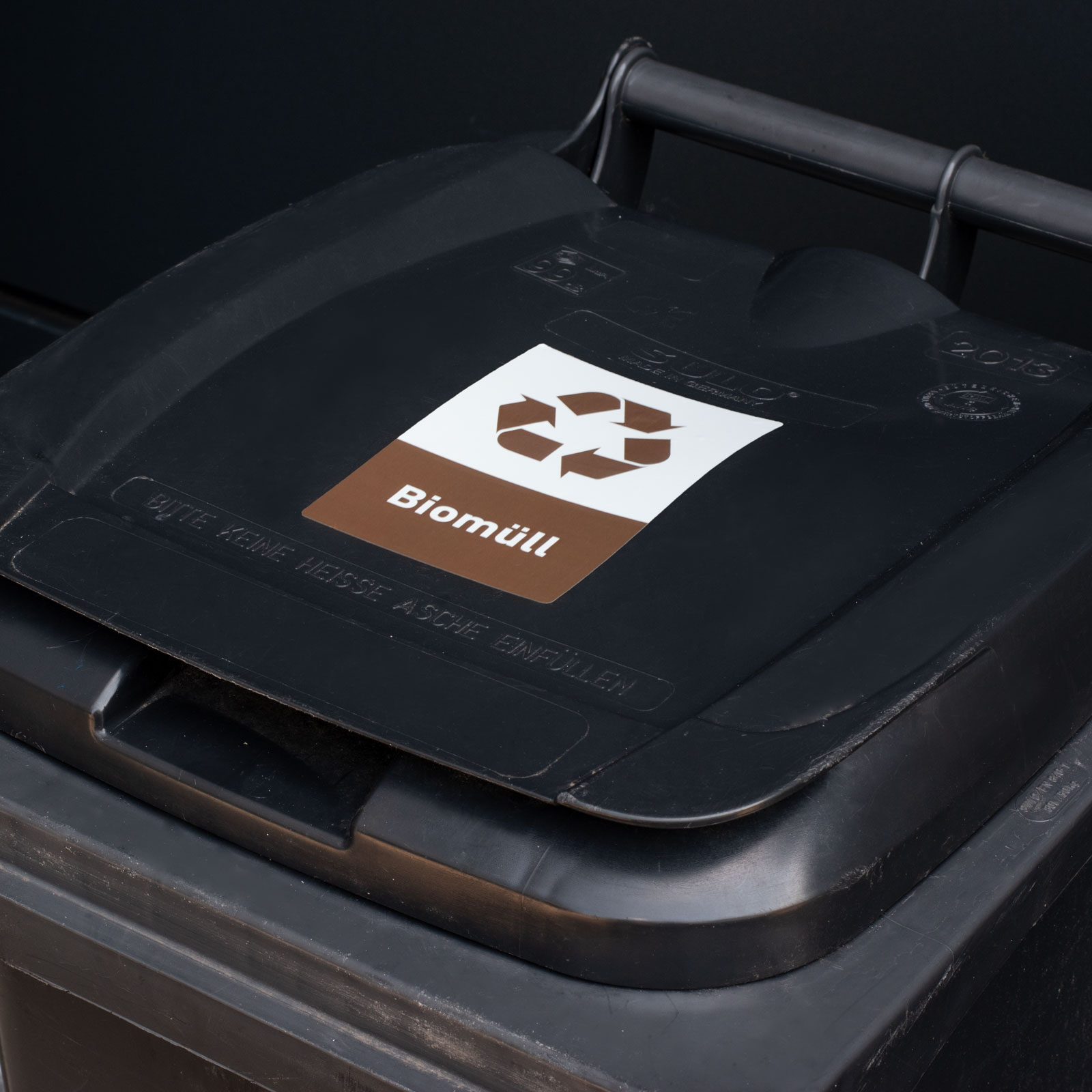 Recycling Aufkleber Biomüll Mülltonnen Mülleimer