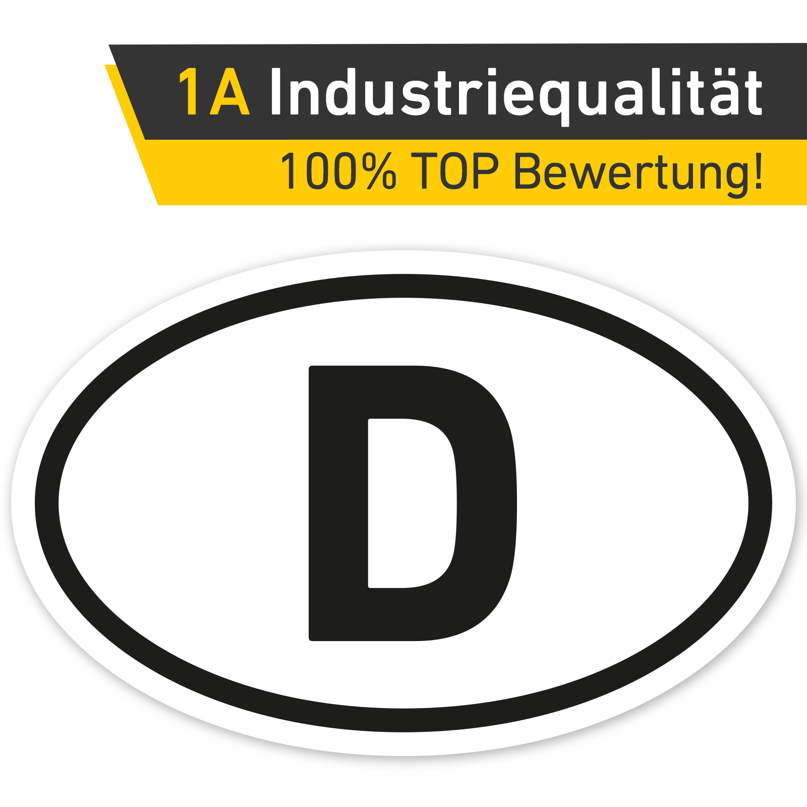 Länderkennzeichen D Aufkleber Deutschland Auto PKW Sticker
