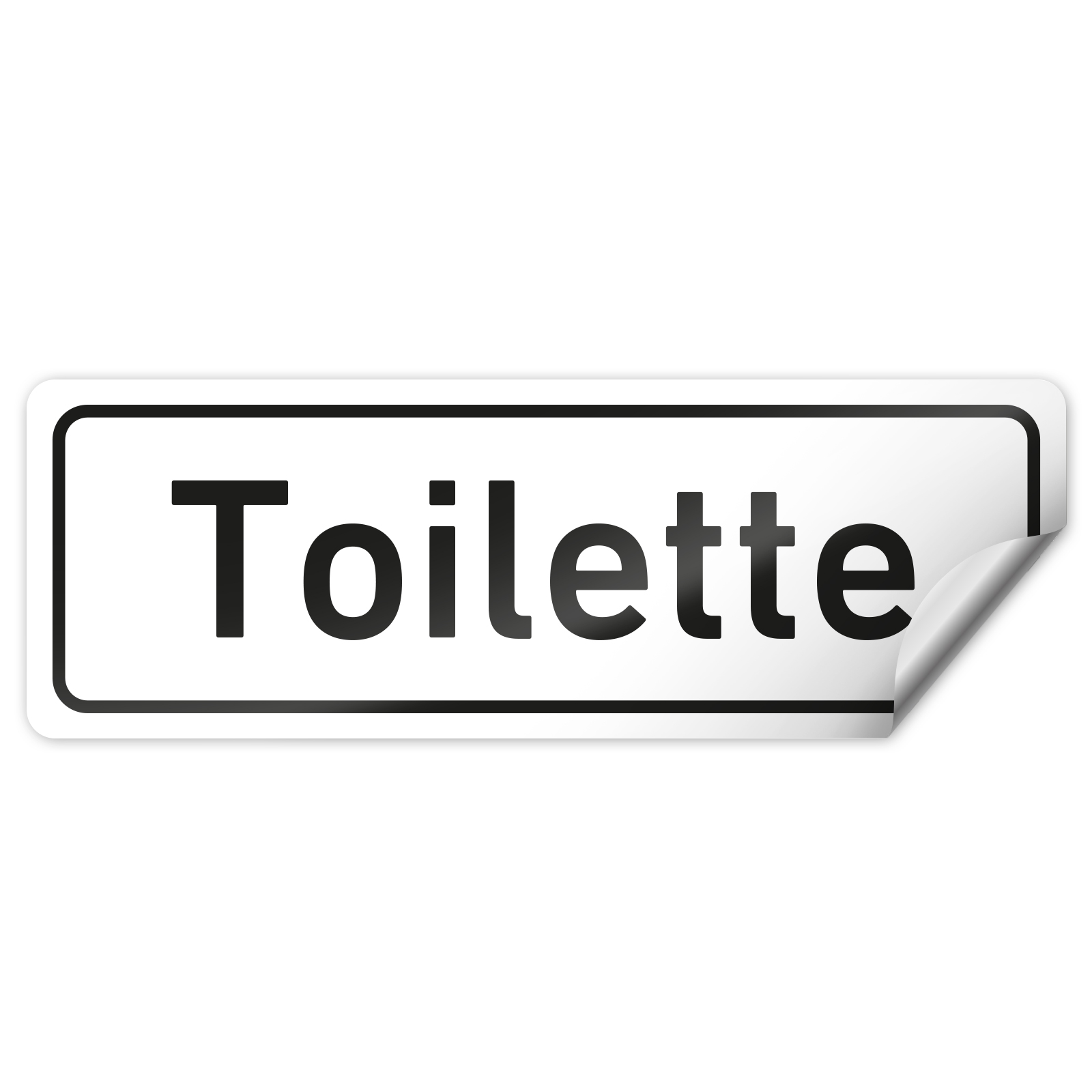 Tür Aufkleber Damen Herren Toilette WC Sticker Deko Hinweis 14,5 x 5cm kratzfest