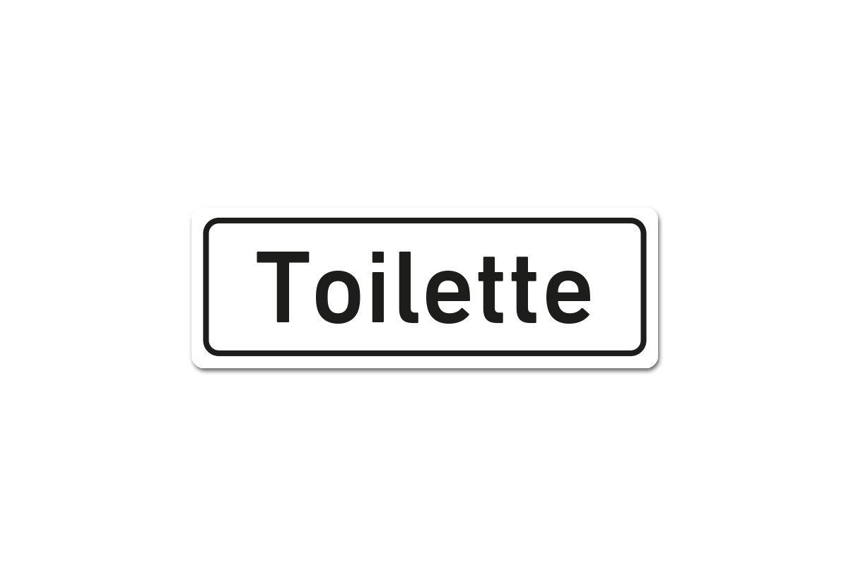 Tür Aufkleber Damen Herren Toilette WC Sticker Deko Hinweis 14,5 x 5cm kratzfest