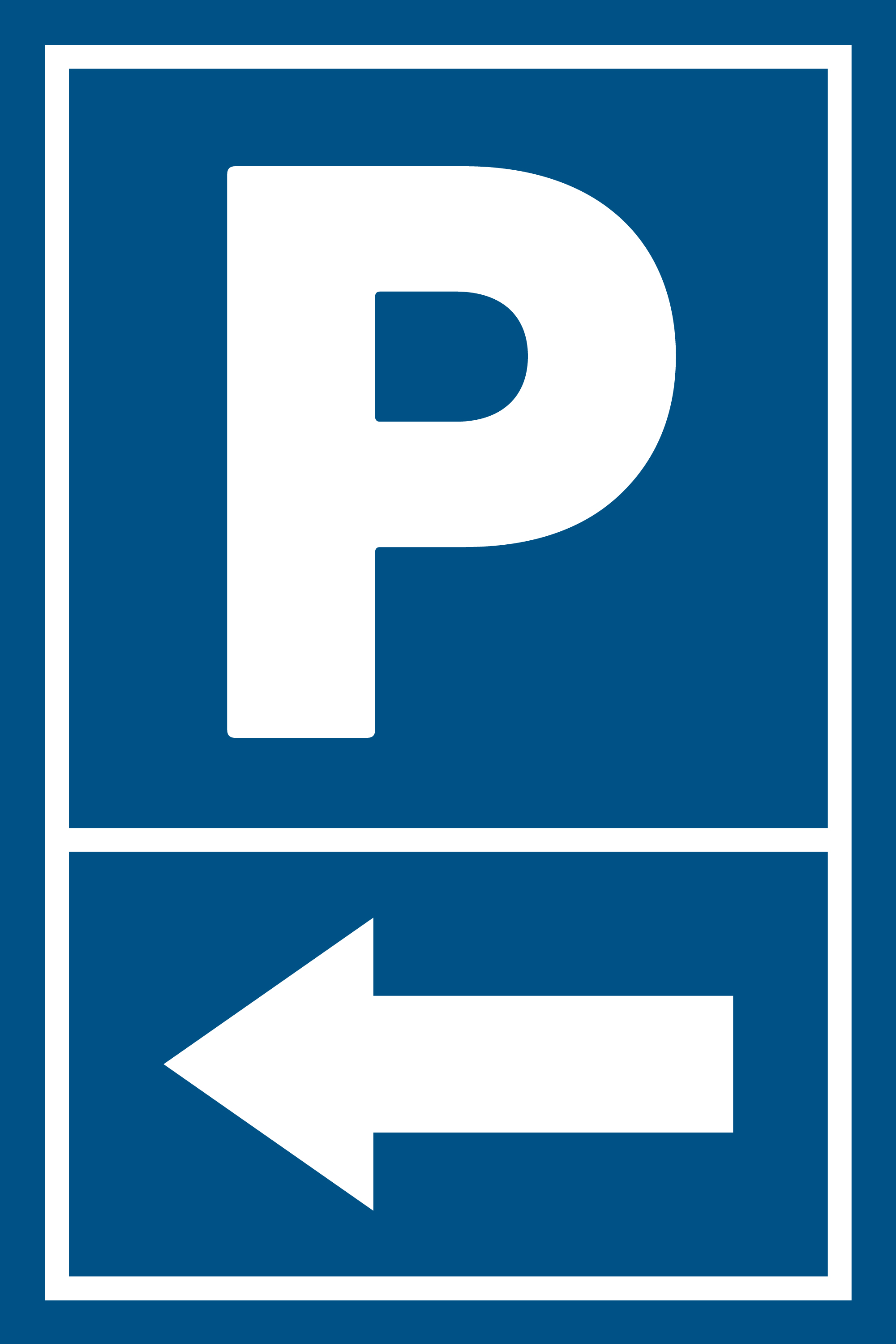 Parkplatz Schild Pfeile Parkschild